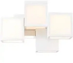 Brilliant LED Deckenleuchte Cubix wei&szlig; 40W 4000lm 3000K Warmwei&szlig;