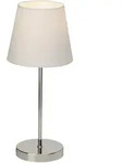 Brilliant Tischleuchte Kasha chrom wei&szlig; E14 max. 40W mit Touchschalter