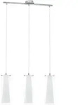 Eglo Pendelleuchte PINTO wei&szlig;/chrom E27 max 40W