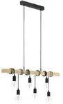 Eglo Pendelleuchte Townshend E27 Max. 60W Schwarz/Braun