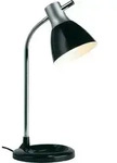 Brilliant Schreibtischleuchte Jan schwarz silber E27 max. 40W