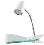 Eglo LED Klemmleuchte RICCIO 1 wei&szlig; chrom GU10 2,8W 3000K Warmwei&szlig;
