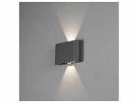 Konstsmide LED Außenwandleuchte Chieri Grau Anthrazit 2x6W verstellbarer...