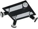 Eglo LED Deckenstrahler SARRIA schwarz chrom GU10 4,5W 3000K Warmwei&szlig;...