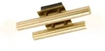 Brilliant Wandleuchte Lucky messing antik G9max. 18W