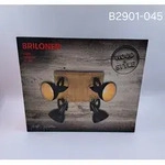 Briloner Deckenstrahler Barnim schwarz gold Holz E14 max. 25W schwenkbar