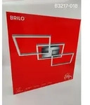 Brilo LED Deckenleuchte Frame chrom/alu 30W 3000K Warmwei&szlig; 3-Stufen dimmbar schw...
