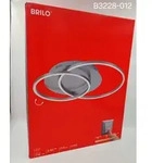 Briloner LED Deckenleuchte matt Nickel 36W 3000K Warmwei&szlig; 3-Stufen-dimmbar schwe...