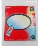 Briloner Smart Home LED Deckenleuchte schwarz 18W CCT Warm-Tageslichtwei&szlig; Back l...