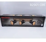 Briloner Deckenstrahler Barnim schwarz gold Holz E14 max. 25W schwenkbar
