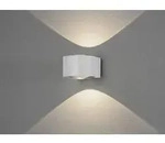 Konstsmide Au&szlig;enwandleuchte Gela wei&szlig; UP & DOWN 2x6W 3000K Warmwei&szlig; IP54