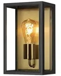 Konstsmide Au&szlig;enwandleuchte Capri schwarz gold E27 max. 60W IP44