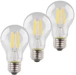 M&uuml;ller Licht Retro LED-Filament Leuchtmittel Birnenform 3er Set 4W=40W E27 470lm...