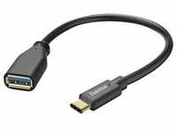201605 USB OTG Kabel USB-C-USB-A, 15cm Schwarz