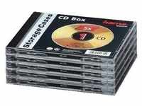 44744 CD-BOX 5 St Transparent Archivierung (CDs, DVDs, Spiele, Foto, Videos etc.)