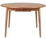 Zuiver Twist Round Ausziehtisch, walnuss