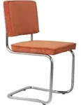 Zuiver Ridge Kink Rib Stuhl, orange