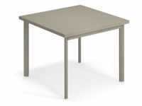 Star Tisch, 90 x 90 cm, graugrün