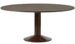Muuto Midst Tisch, &Oslash; 160 cm, eiche dunkel ge&ouml;lt / dunkelrot