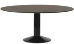 Muuto Midst Tisch, &Oslash; 160 cm, eiche dunkel ge&ouml;lt / schwarz