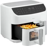 Medion LIFE P20 XXL Twin MD 11760 wei? | Hei?luftfritteuse | 2 unabh?ngige Garzonen 