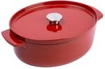 KitchenAid Ovaler Br&auml;ter Gusseisen 30cm 5,6l Empire Red