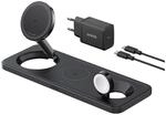 Anker MagGo (3-in1-Pad), Ladestation, kompatibel mit Apple, Kabelloses Aufladen