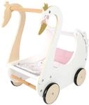 Small Foot Schwan 12283 | Puppenwagen | Aufspannbares Verdeck | Gummierte R?der | 