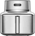 Cosori ICONIC Airfryer Fritteuse silber modernes Design langlebig mit Rezeptbuch