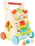 Small Foot 10606 Blumenwiese | Lauflernwagen | schult das Farb- und Formverst?ndnis 