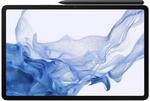 Galaxy Tab S8 silber WiFi | 11 Tablet | 13 MP Hauptkamera | Ultra-Weitwinkelobjektiv