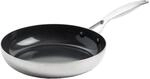 GreenPan Geneva silber | Bratpfanne | 24 cm | 3-lagiger Edelstahl 