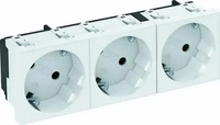 Obo STD-D3S RW3, Obo BETTERMANN Steckdose 3-fach reinwei&szlig; matt GEB-K STD-D3S...