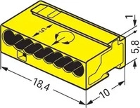 Wago 243-508, WAGO Verbindungdosenklemme ge 8x0,6-0,8mm 243-508, 50 St&uuml;ck,