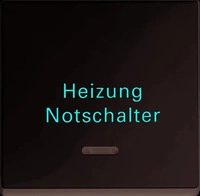 Merten 435119, Merten Wippe Kontr Fenster pws/gl Aufdruck Heizung 435119