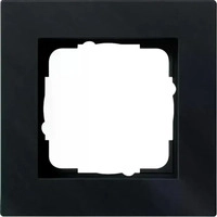 Gira 0211095, Gira Abdeckrahmen 1-fach schwarz flach 0211095