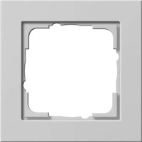 Gira 021137, Gira Abdeckrahmen 1-fach E2 Grau 021137