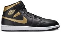 Air Jordan 1 Mid Black Metallic Gold
