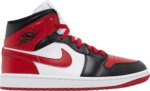 Air Jordan 1 Mid White Bred Toe
