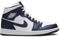 Air Jordan 1 Mid White Metallic Gold Obsidian