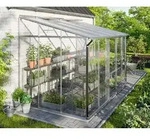 Vitavia, Anlehn-Gew&auml;chshaus "Ida 6500", aluminium eloxiert, 3 mm ESG/6 mm HKP, 6,5