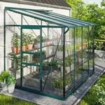 Vitavia, Anlehn-Gew&auml;chshaus "Ida 5200", smaragd gr&uuml;n, 3 mm ESG/6 mm HKP, 5,2...
