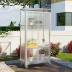Vitavia, Balkon- und Anlehn-Gew&auml;chshaus "Stad", aluminium eloxiert, 4 mm HKP mit