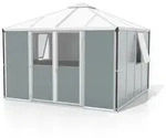Vitavia, Ger&auml;tehaus "Universum", alu / salbei gr&uuml;n, 10,2 m2