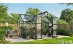 Vitavia, Gew&auml;chshaus "Clarus", schwarz, 3 mm ESG, 13 m2