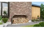 Vitavia, Kaminholzregal "Lignum 401", granit, 40 x 210 x 100 cm (quer)