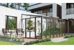 Vitavia, Anlehn-Gew&auml;chshaus "Helena 11900", schwarz, 3 mm ESG, 10 mm HKP, 11,9 m2