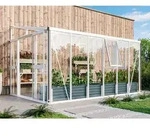 Vitavia, Anlehn-Gew&auml;chshaus "Helena 11900", wei&szlig;, 3 mm ESG, 10 mm HKP, 11,9 m2