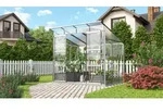 Vitavia, Gew&auml;chshaus "Freya 5900", aluminium eloxiert, 3 mm ESG, 6 mm HKP, 5,9 m2