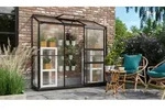 Vitavia, Anlehn-Gew&auml;chshaus "Ida 1300", schwarz, 4 mm HKP, 1,3 m2